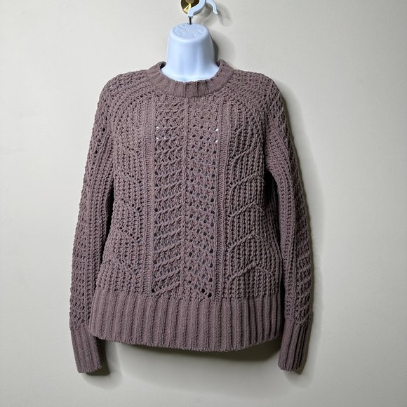 American Eagle Purple Knit Sweater Women's XS - Picture 1 of 4